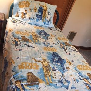 Star Wars Twin Bed Sheet Set- 1977 Vintage